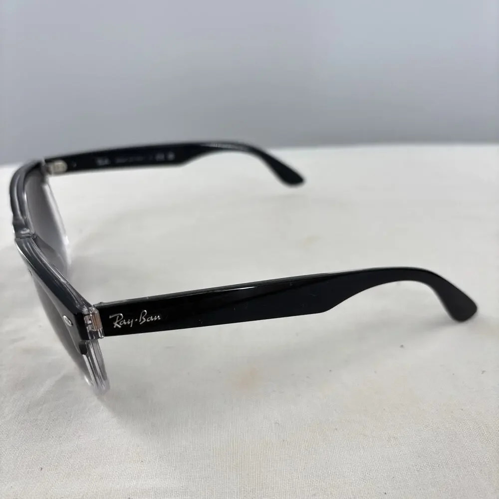 Ray-Ban RB4471 Iris Sunglasses Black Clear Gradient 54mm Made Italy w Case